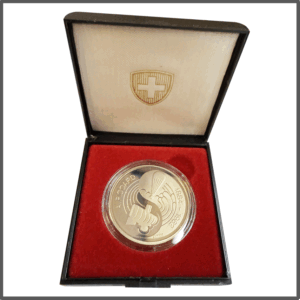 5.00 francs comm. 1984 (FB)  "Auguste Piccard, 1884-1962"