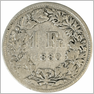 CH-1.00 Francs-1880 (s)
