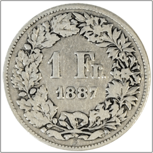 CH-1.00 Francs-1887 (s)