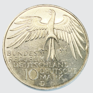 ALLEMAGNE 10 Mark 1972 (D) Argent