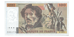 FRANCE 100 Francs DELACROIX 1994 (Série R.265)
