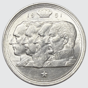 Belgique – 100 Francs 1951 -  Quatre rois de Belgique, légende flamande