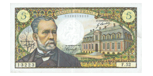 FRANCE 5 Francs PASTEUR 1967 (Série F. 52)
