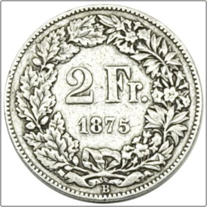 CH-2.00 Francs-1875 (s)