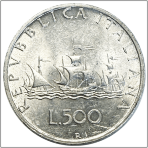 ITALIE 500 Lire “caravelles” 1960 Rome